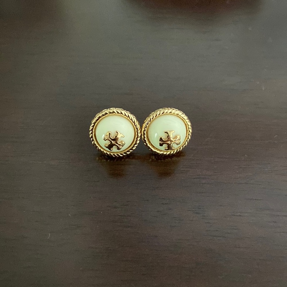Tory Burch gold stud earrings